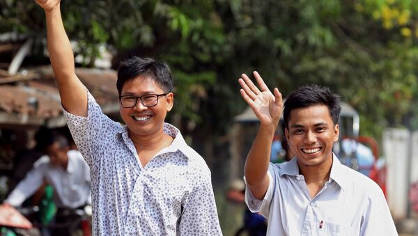 Wa Lone y Kyaw Soe Oo, periodistas de Reuters - Sputnik Mundo