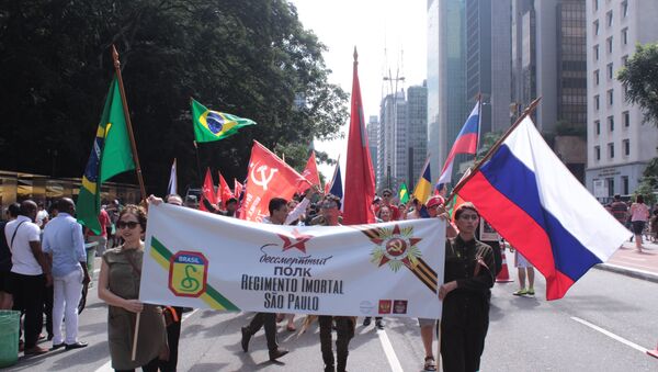 Desfile del Regimiento Inmortal en Sao Paolo, Brasil - Sputnik Mundo