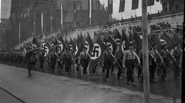 Un desfile militar nazi en Alemania en 1939 - Sputnik Mundo