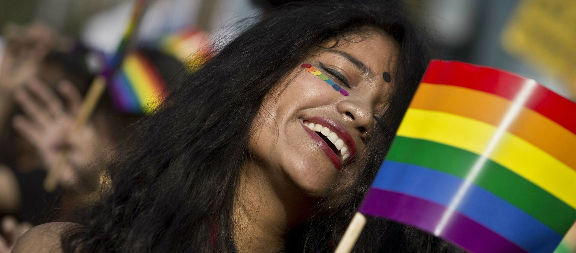Una participante de la marcha por el Día Internacional del Orgullo LGTB en la India - Sputnik Mundo, 1920, 17.05.2019
