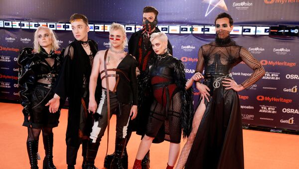 El grupo Hatari, en la alfombra roja de Eurovisión - Sputnik Mundo
