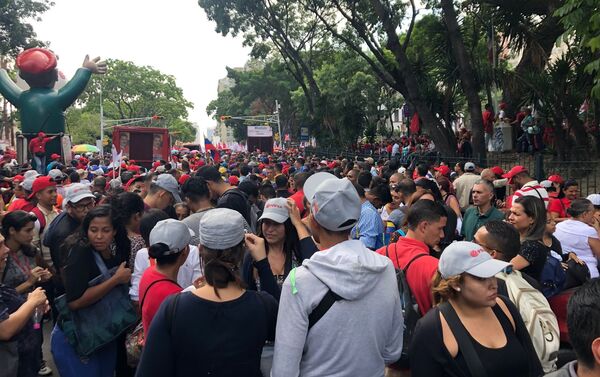 Movilización chavista en Caracas - Sputnik Mundo