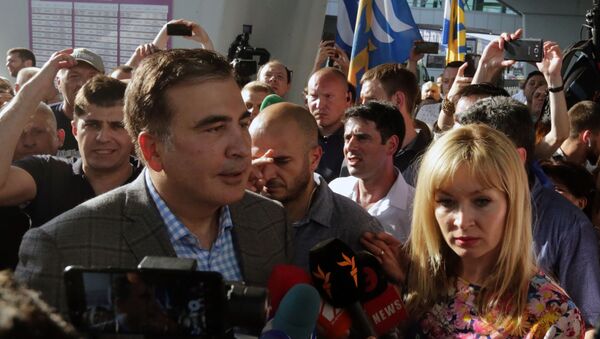 Expresidente georgiano Mijaíl Saakashvili llega a Ucrania - Sputnik Mundo