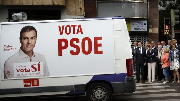 Campaña electotal del PSOE (archivo) - Sputnik Mundo