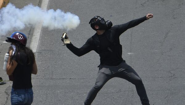 Protestas en Caracas, Venezuela (archivo) - Sputnik Mundo