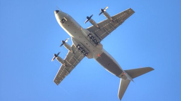 Un avión de transporte militar Airbus A400M (archivo) - Sputnik Mundo