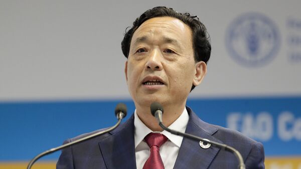 Qu Dongyu, viceministro de Agricultura y Asuntos Rurales de China - Sputnik Mundo