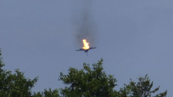 Dos cazas Eurofighter caen a tierra en llamas - Sputnik Mundo