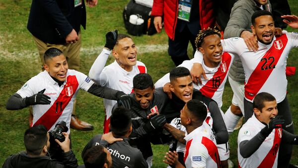 Parte de la selección de Perú en la Copa América 2019 en Río de Janeiro, Brasil - Sputnik Mundo
