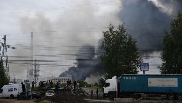 Incendio en una planta termoeléctrica en Moscú  - Sputnik Mundo