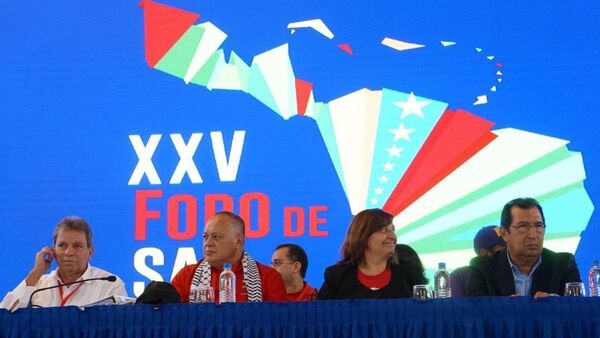 Diosdado Cabello, presidente de la ANC de Venezuela, en la reunión del XXV Foro de Sao Paulo en Caracas, Venezuela - Sputnik Mundo