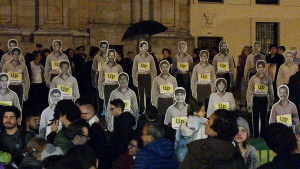 Protesta en Bogotá por los asesinatos de los líderes sociales en Colombia - Sputnik Mundo