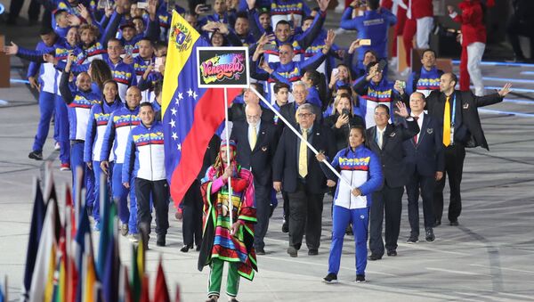 Delegación venezolana en los Juegos Panamericanos de Lima - Sputnik Mundo