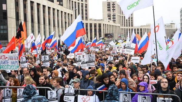 Manifestación de la oposición en Moscú - Sputnik Mundo