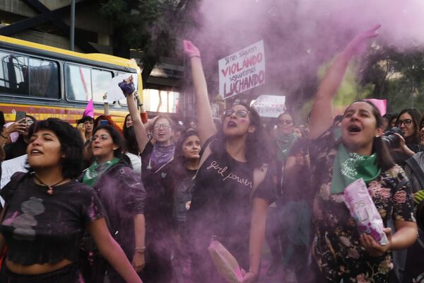 Marcha feminista en Ciudad de México  - Sputnik Mundo