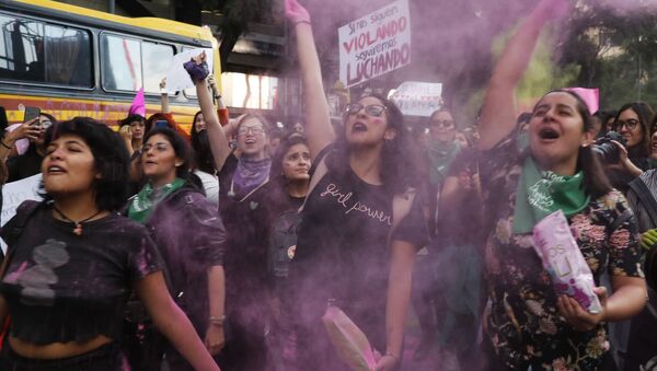 Marcha feminista en Ciudad de México  - Sputnik Mundo