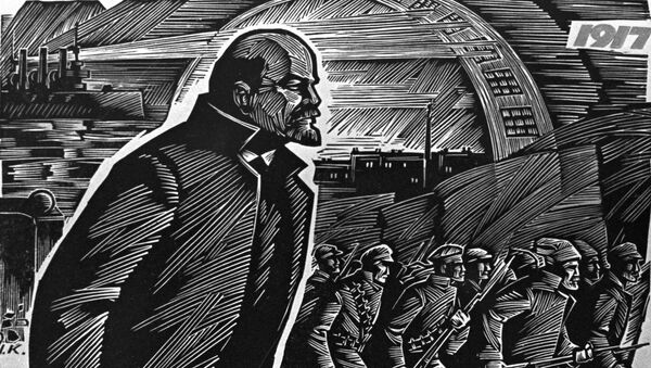 La réplica del cuadro de I. Krislach 'El año 1917' - Sputnik Mundo