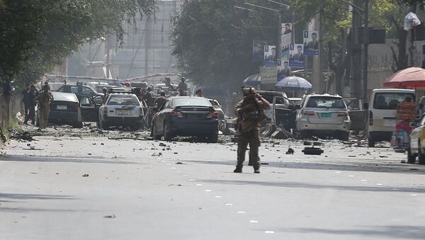 Situación en el lugar del atentado en Kabul, la capital afgana - Sputnik Mundo