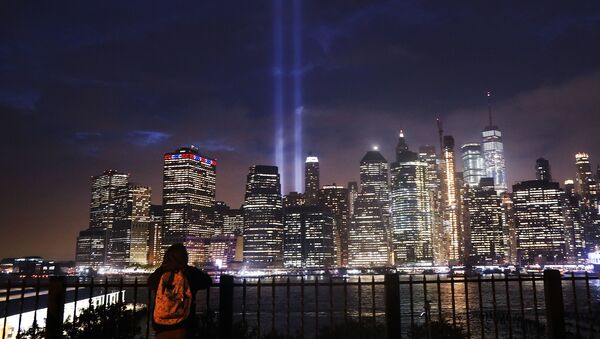 El espectáculo 'Tribute lights' de Manhattan - Sputnik Mundo
