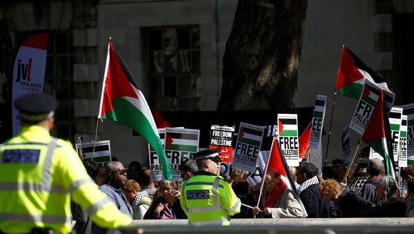 Protestas pro-palestinas en Londres - Sputnik Mundo