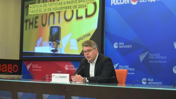 Vasili Pushkov, director del departamento de cooperación internacional de la agencia Sputnik - Sputnik Mundo