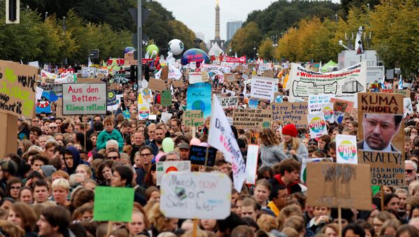 Protesta contra el cambio climático en Berlín, Alemania - Sputnik Mundo