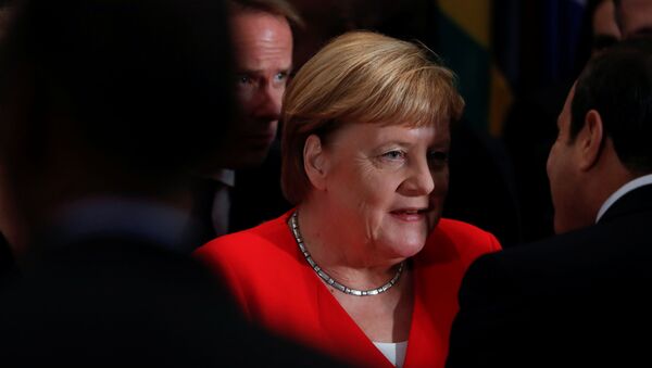 Angela Merkel, la canciller alemana, en la Asamblea General de la ONU - Sputnik Mundo