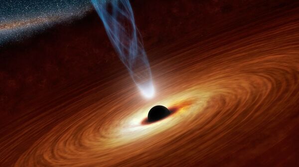 Un agujero negro (imagen referencial) - Sputnik Mundo