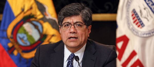 José Valencia, el canciller de Ecuador José Valencia, el canciller de Ecuador - Sputnik Mundo