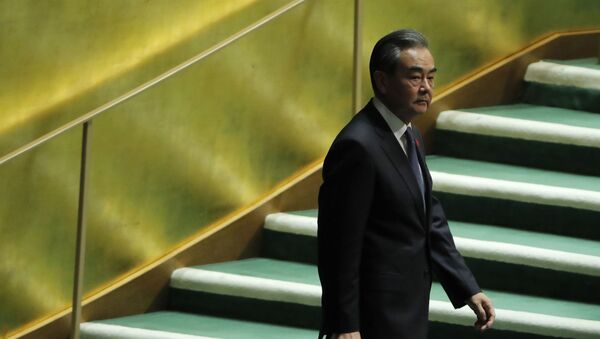Wang Yi, ministro de Exteriores de China - Sputnik Mundo