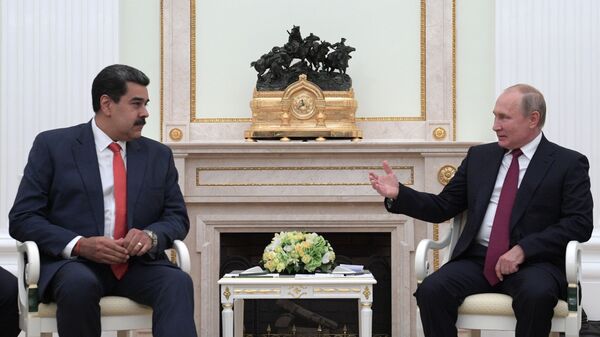 El presidente de Venezuela, Nicolás Maduro y el presidente de Rusia, Vladímir Putin - Sputnik Mundo