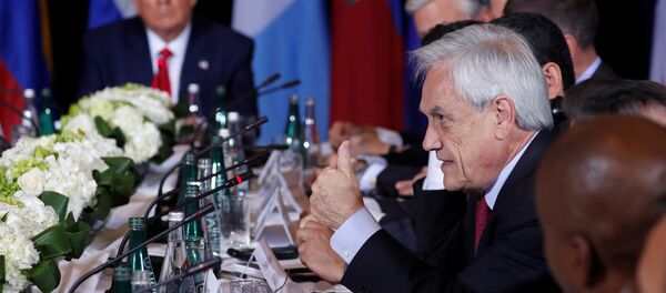 Sebastián Piñera, el presidente de Chile Sebastián Piñera, el presidente de Chile - Sputnik Mundo