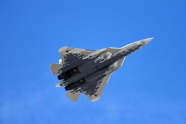 Los diferentes colores del caza Su-57 ruso (fotos) Los diferentes colores del caza Su-57 ruso (fotos) - Sputnik Mundo