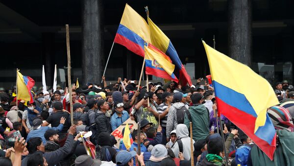 Protestas en Ecuador - Sputnik Mundo