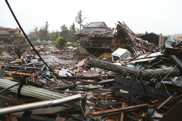 El monstruoso tifón Hagibis azota Japón - Sputnik Mundo