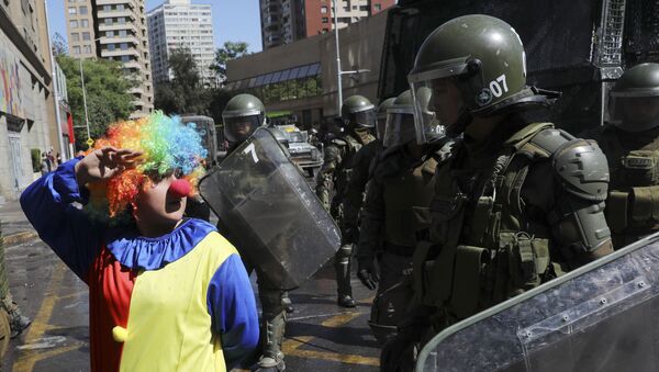 Protestas en Chile (archivo) - Sputnik Mundo