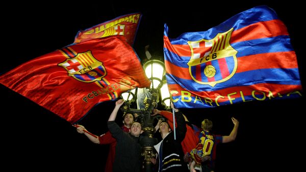 Los hinchas del FC Barcelona (archivo) - Sputnik Mundo