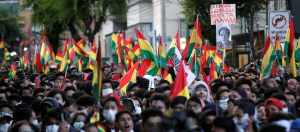 Las protestas contra la reelección de Evo Morales en Bolivia Las protestas contra la reelección de Evo Morales en Bolivia - Sputnik Mundo