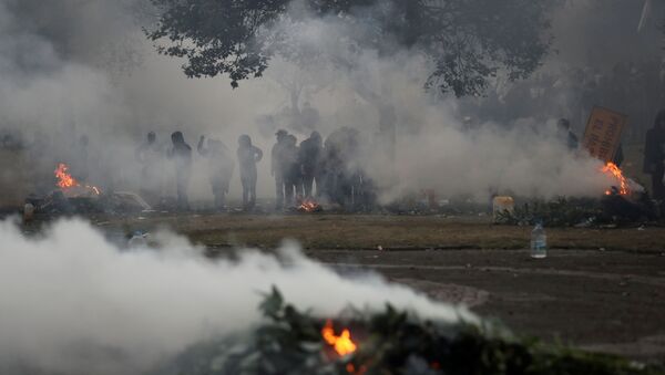 Las protestas en Ecuador - Sputnik Mundo