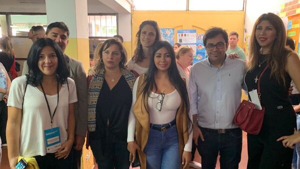 Veedores internacionales supervisan escrutinio en la Escuela 30 Holanda, en Chingolo, Lanús, provincia de Buenos Aires - Sputnik Mundo