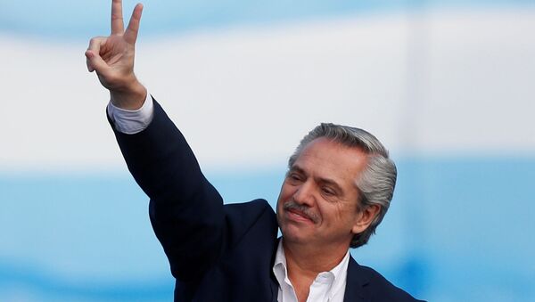 Alberto Fernández, candidato a presidente en Argentina  - Sputnik Mundo