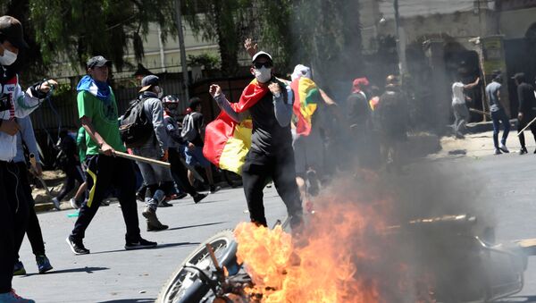 Protestas en Cochabamba, Bolivia - Sputnik Mundo