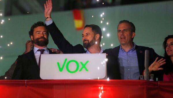 Santiago Abascal, líder del partido de ultraderecha español Vox - Sputnik Mundo