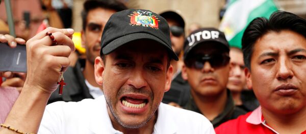 Luis Fernando Camacho, líder opositor boliviano Luis Fernando Camacho, líder opositor boliviano - Sputnik Mundo