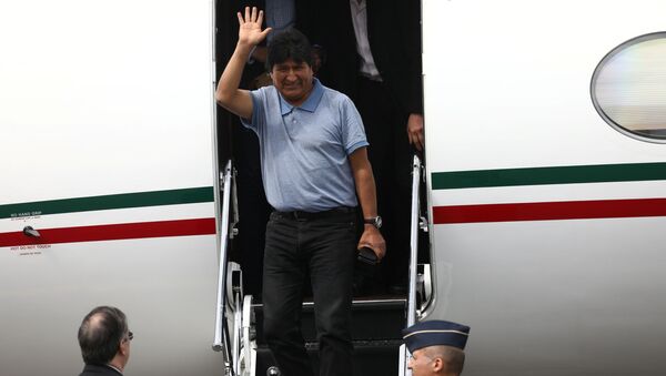 Evo Morales arriba a México  - Sputnik Mundo