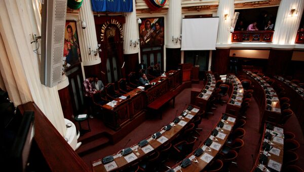 La primera sesión parlamentaria para sucesión presidencial en Bolivia - Sputnik Mundo