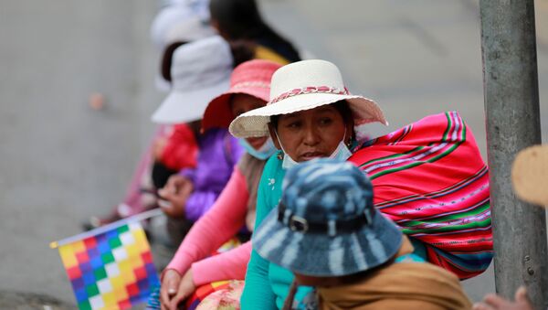 Los indígenas protestan en La Paz, Bolivia - Sputnik Mundo