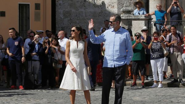 Los reyes de España, Felipe VI y Letizia en Cuba - Sputnik Mundo