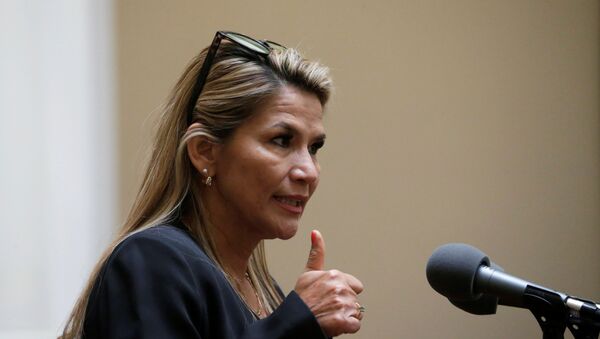 Jeanine Áñez, presidenta interina de Bolivia - Sputnik Mundo