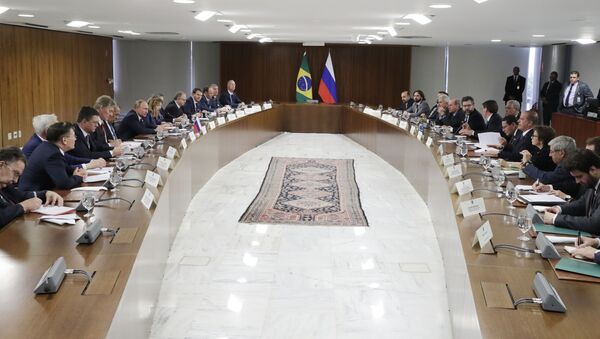 Encuentro entre Vladímir Putin y Jair Bolsonaro - Sputnik Mundo